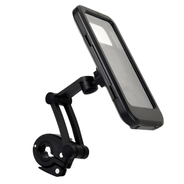 Vattentät cykeltelefonhållare 360 grader justerbar ABS PVC Nylon cykeltelefonväska för 22 till 28 mm styre telefon under 6,7 tum