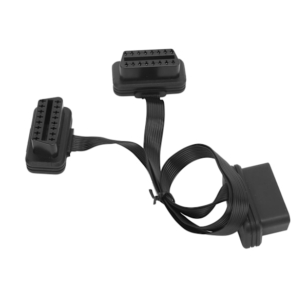 16-pin OBD2 Fladt Forlængerkabel 1 til 2 Hun Splitter Universal Auto Bil Diagnostisk Værktøj