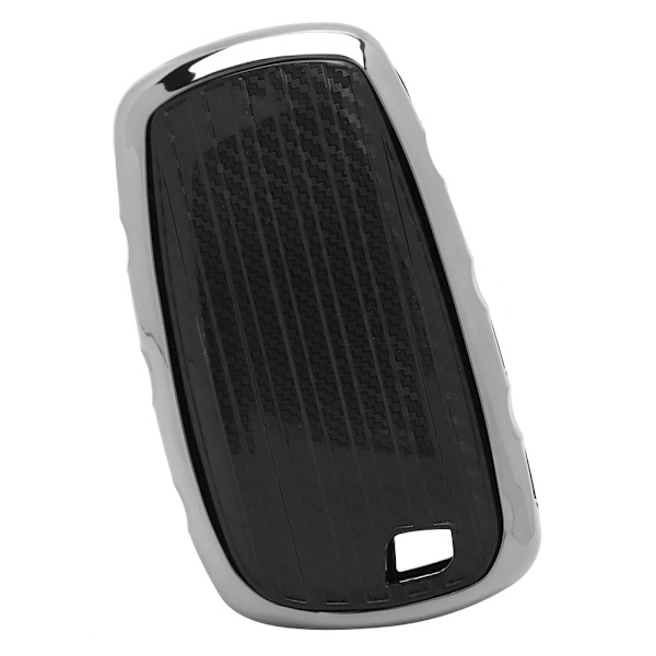 TPU Kolfibertextur Nyckelskydd Hållare Skyddsfodral Passar för X1 X5 X6 / 5 7-serien Silver