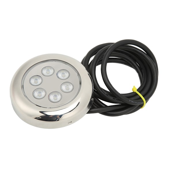 3,5in LED Undervandslys Overflademontering IP68 Vandtæt 12V‑24VDC til Yacht Marine Båd Blåt Lys 4W