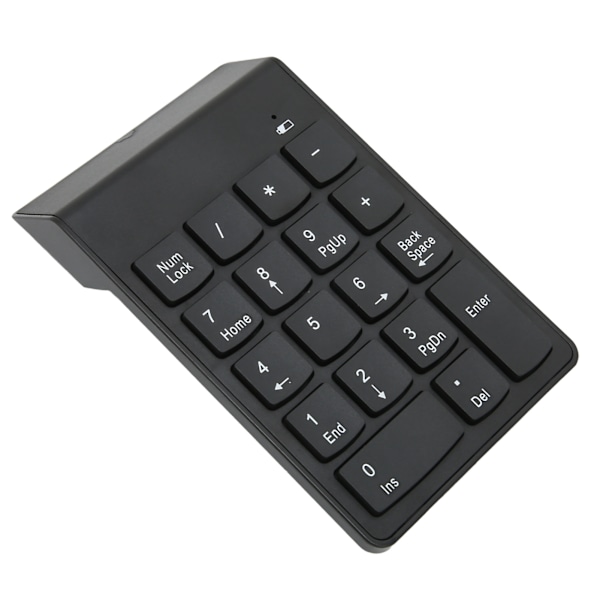 Numeriskt tangentbord Mini Trådlöst 18 tangenter 2.4GHz Stabil anslutning Ergonomisk design Laptop Numpad Numeriskt tangentbord