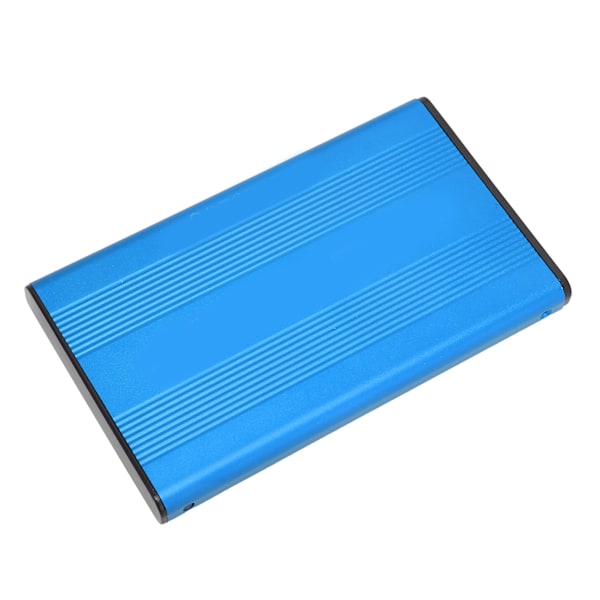 Extern Hårddiskfodral USB 2.0-gränssnitt till SATA 480 Mbps Överföring Aluminiumlegering Material 2,5 tum Extern HDD-fodral Blå