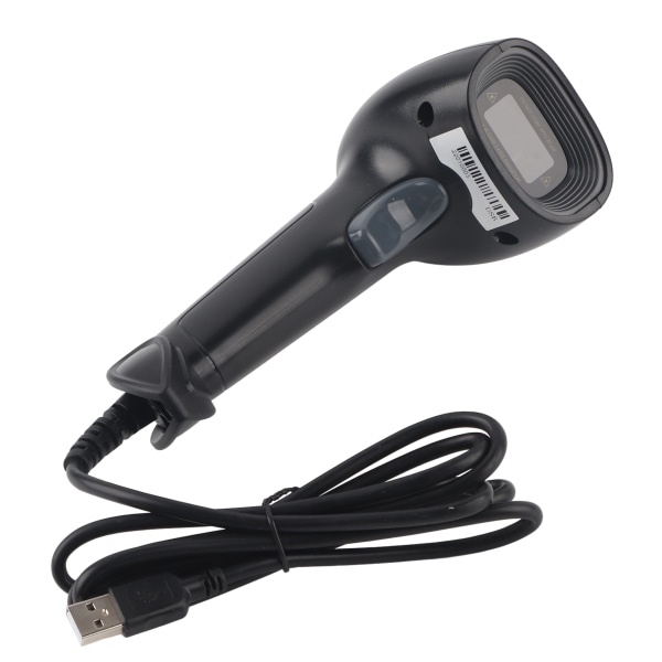 1D håndholdt stregkodescanner billede stregkodelæser USB kabelbaseret scanningspistol til butikssupermarked