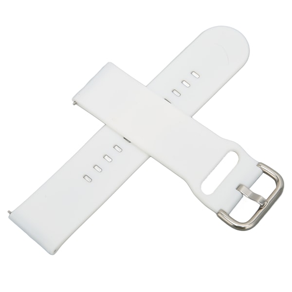 22mm Bløde Silikon Hurtigudløsningsremme til Huawei Watch 3/GT 3/2 Justerbar Silikon Urrem Hvid