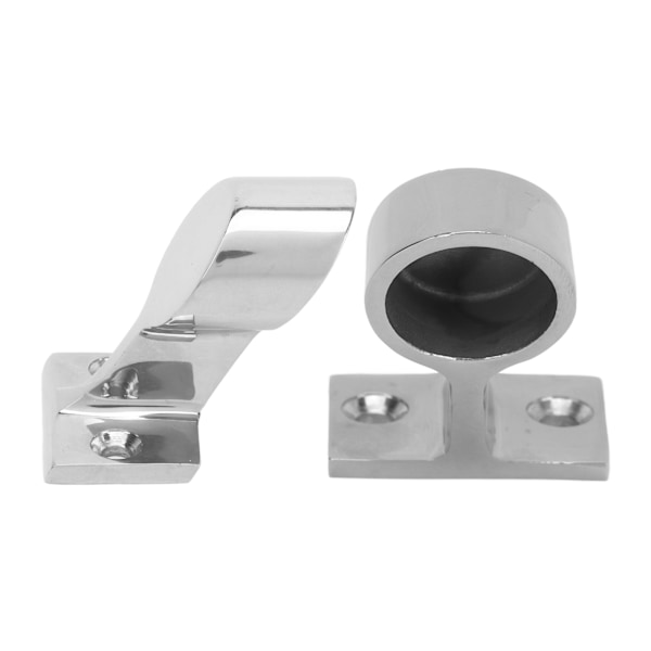 2 STK. Stanchion Håndrælingsbeslag 316 Rustfrit Stål Spejlpolering Rustfri til Båd Yacht Marine 22mm/7/8in