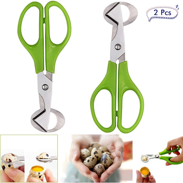 2PCS Stainless Steel Quail Egg Scissors Egg Shell Cutting Scissors Egg Divider Egg Opener Kitchen Gadget Kitchen Egg Scissors Tools