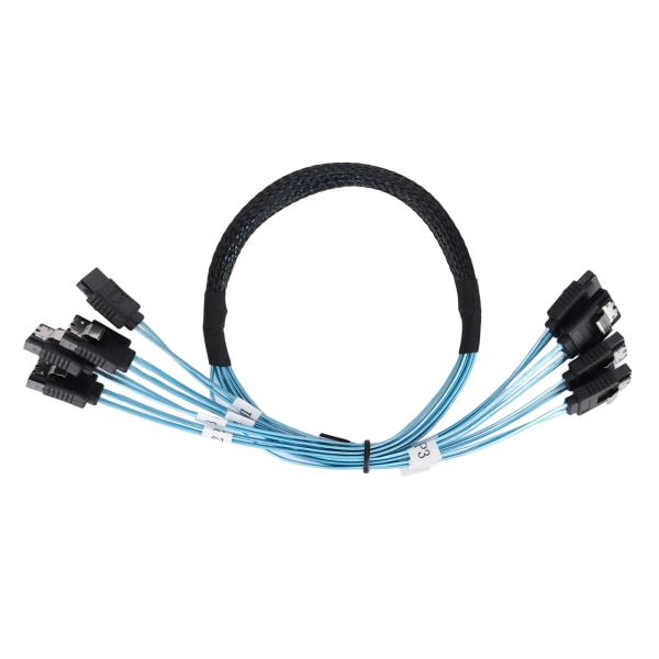 SATA-kabler 7-pins rask hastighet 6Gbps Mini Bruk enkelt 4 ledninger høyhastighets SATA-kabelsett for datamaskin
