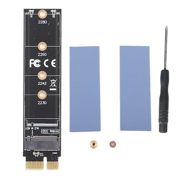 PCIE til M.2 NVME-adapter med køleplade