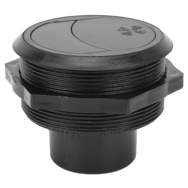 82/75/17mm Luftkonditioneringsudtag Kort Type Sort Rund Universal til RV Elbil