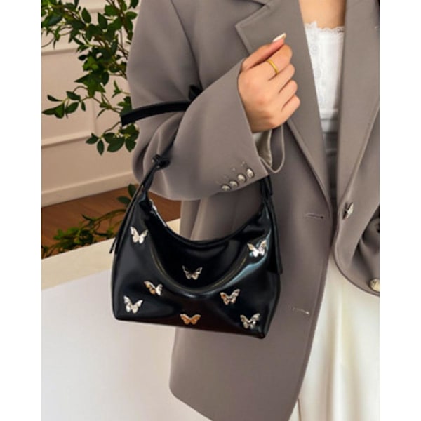 2024 Oversized Bucket Tote Taske Mode Stor Kapacitet Crossbody Taske Dametaske black