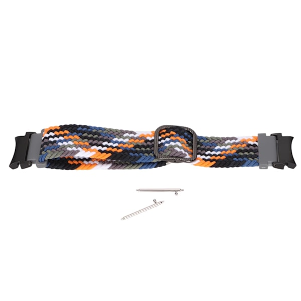 Armband i elastiskt nylon, flätad och justerbar, för Galaxy Watch 4, Denimfärg