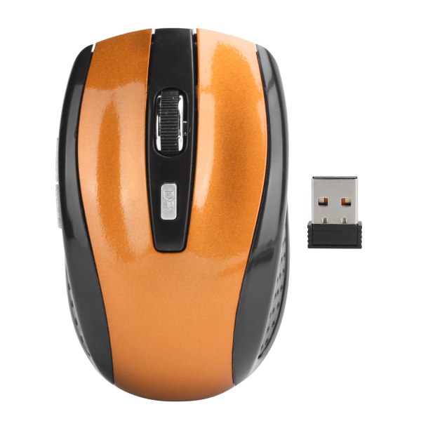 Trådløs mus til bærbar computer Optisk spilletilbehør med justerbar DPI 250HzOrange