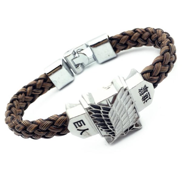 Attack on Titan Armband - Undersökningskårens Punk Armband - Present till Tonåringar - Anime Fan - Japansk Serietidning