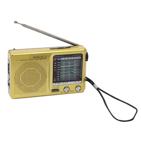 Full Band Radio Portable Digital Retro Multifunction Handheld Radio Recorder Mini Radio Receiver