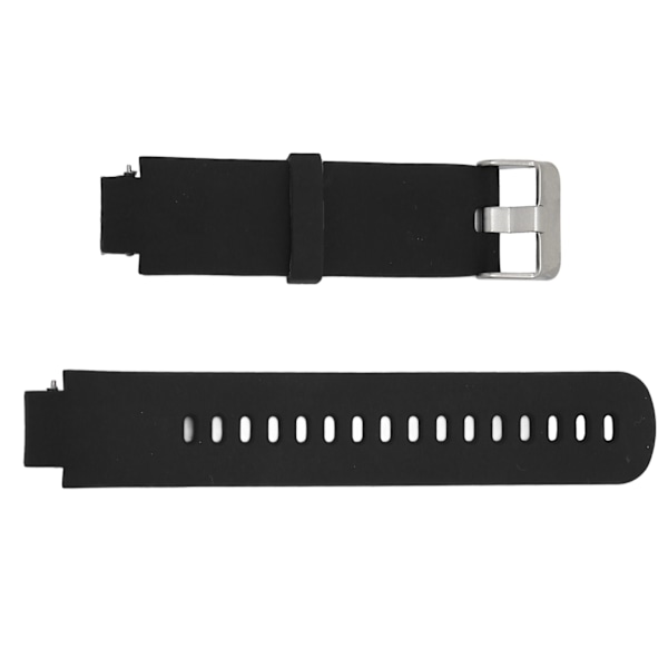 Älykellohihnojen vaihtohihna silikonista rannekkeelle, yksivärinen Amazfit Verge 3:lle, musta