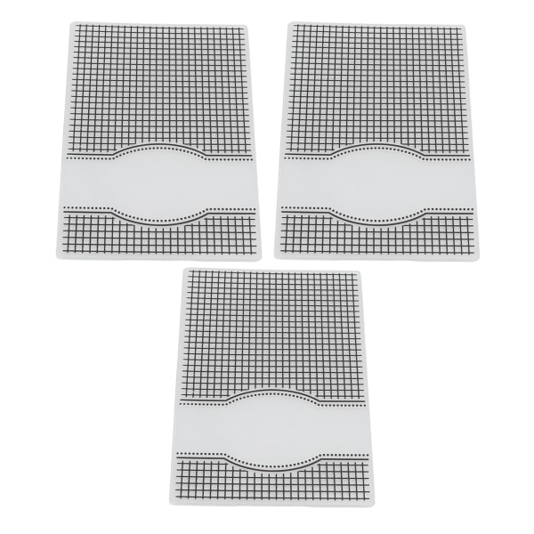 3 stk. prægningsmapper Unikt design, konkav konveks teksturskabeloner til fremstilling af DIY-invitationer