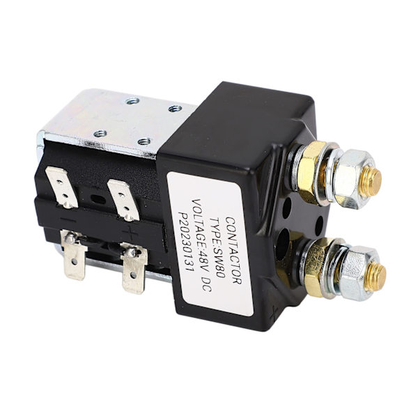 Kontaktorrela Metalllegering Högpresterande Startmotor Solenoid Relä Ersättning för E‑Z‑GO 100A 48V