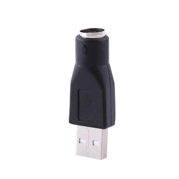 USB 2.0 hane till PS/2 hona-adaptrar för PC-tangentbordsmus (2st)