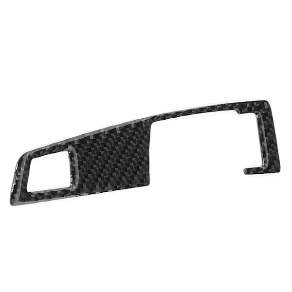 Kolfiber Växelspaksknapp Panel Trim Cover Passar F07/ F10/ F25/ F26 2009‑2016 LHDA (Enkel Brytare)