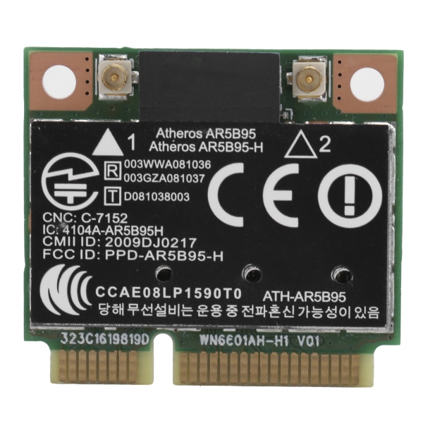 Trådlöst nätverkskort WiFi SemiMini PCIE Adapter AR5B95 802.11B g/n 150Mbps 2.4GHz