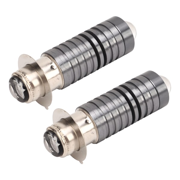 Par af P15D LED-pærer 10 til 60V 2000LM 20W IP67 Vandtæt Motorcykel Forlygtepære til Lastbil Varevogn SUV ATV Fuld Hvidt Lys