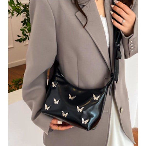 2024 Oversized Bucket Tote Taske Mode Stor Kapacitet Crossbody Taske Dametaske black