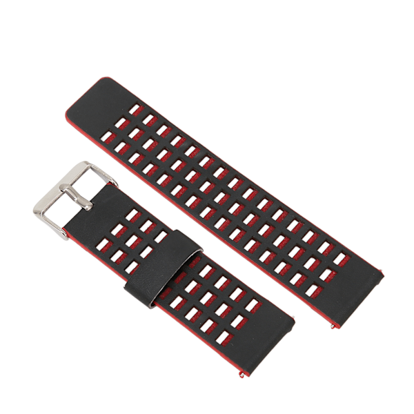 Läderarmband Kompatibelt med Realme Watch 2 Ersättning 22mm Armbandsarmband Armband Svart Röd