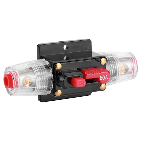 Automatisk nulstillingssikringsholder Switch Forstærker Bil Lastbil Audio Modifikation 12V 60A