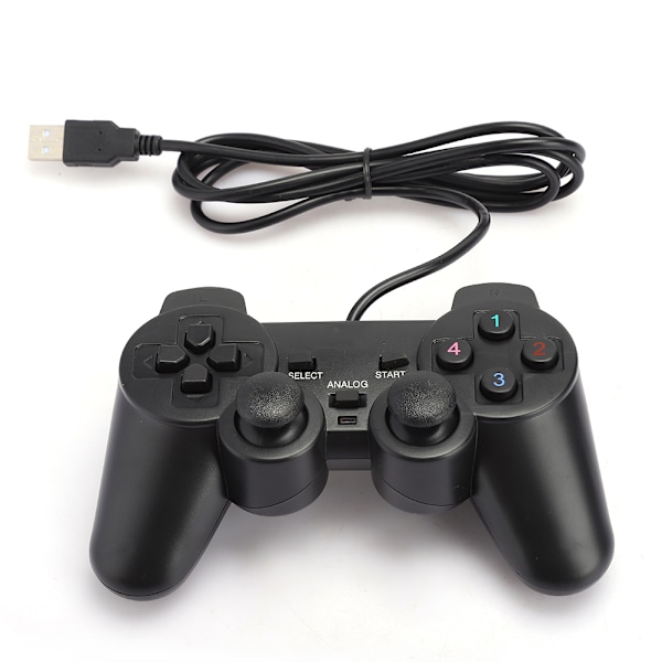 USB Wired Gamepad Controller för PC Dator - Svart