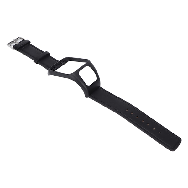 Smartwatch-armband i retro-läder för TOMTOM Runner3 Adventurer Svart