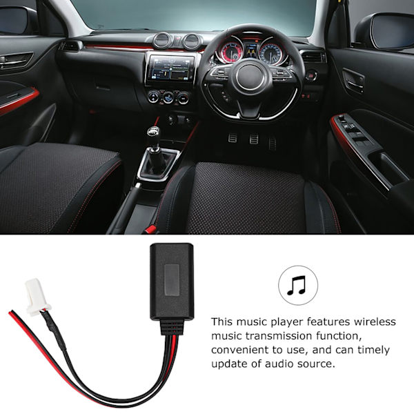 Bluetooth 5.0 Audio Kaapeli Langaton Stereo Musiikkivastaanotin Koti Auto Adapteri Sopii Suzukiin