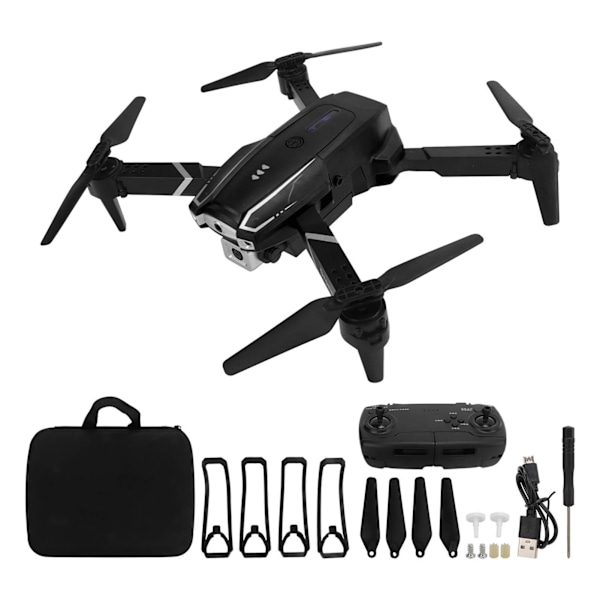 S2 4K Dobbelt HD Kamera Luftfoto Foldbar RC Quadcopter Børsteløs 5G WIFI Drone Sort