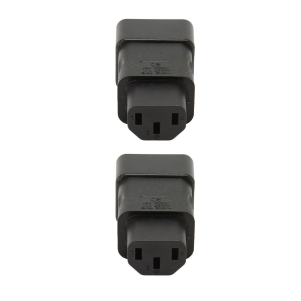 2 STK IEC320 C20 til IEC320 C13 strømadapter Plug and Play C20 til C13 strømstikadapter til UPS PDU Server Ups socket