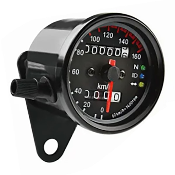 Motorcykel Speedometer 12V Digital Hastighed Kilometertæller Universal Pasform Odometer med Blå LED Baggrundsbelysning