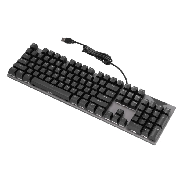 USB-tastatur Ergonomisk Komfortabelt skridsikkert design ABS metal 104 nøgler Computerdele til spillere