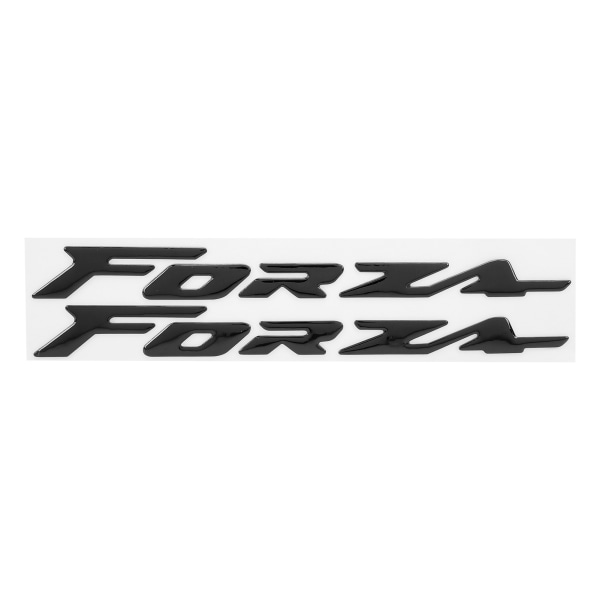 Et par emblemklistremerker 3-dimensjonale motorsykkeldekor for Honda FORZA 300 125 250 Black