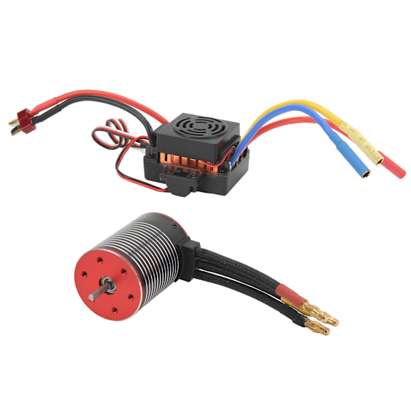 RC Brushless ESC-sett 3650 Brushless Motor 60A Elektrisk Hastighetsregulator for RC-bil 4500KV