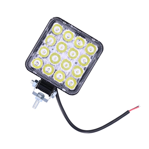 16LED Arbetslampa 48W IP68 Vattentät Tetragonum Universell Modifiering för Bil Motorcykel