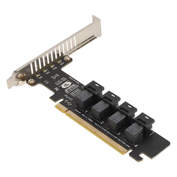 PCIE X16 till 4-portars U.2 NVME-adapterkort