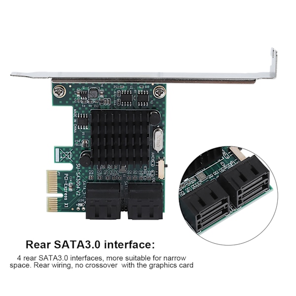 4-portinen SATA 3.0 -laajennuskortti - korkean nopeuden PCIE - SATA 3.0 -sovitin