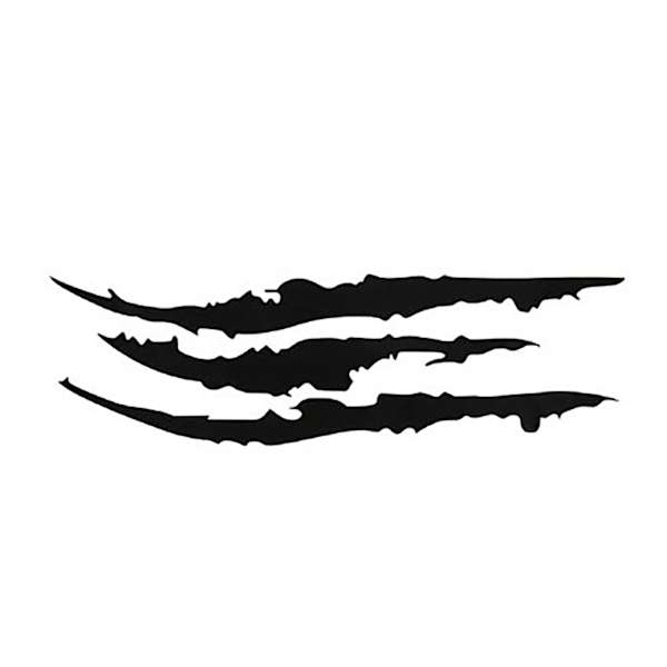 2 stk Klø-Bilstikker Kule Unike 35cm Lange Monster Klø Bilsticker for Frontlykter Panser Svart