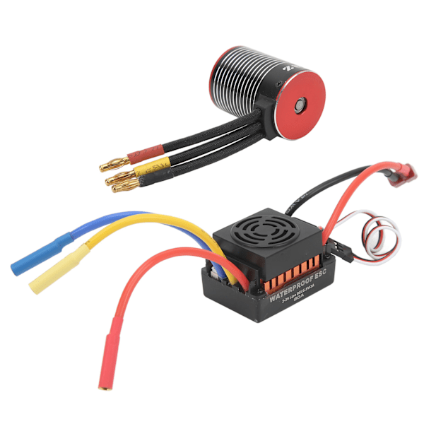 RC Brushless ESC Sæt 3650 Brushless Motor 60A Elektrisk Hastighedsregulator til RC Bil 4500KV