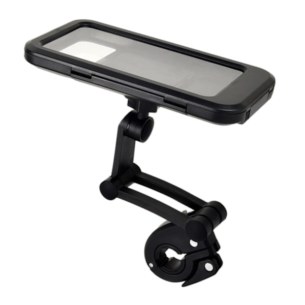 Vattentät cykeltelefonhållare 360 grader justerbar ABS PVC Nylon cykeltelefonväska för 22 till 28 mm styre telefon under 6,7 tum