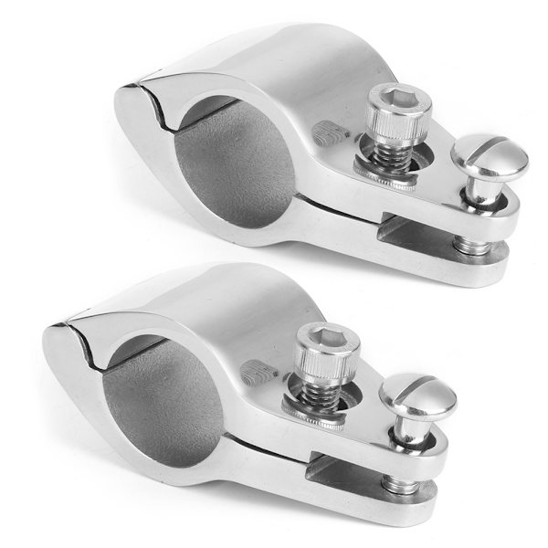 2 stk Bimini Topkæbe glideklemme stålbåd hardware fitting til oppustelige kommercielle yachts22MM