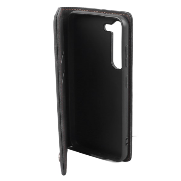 Flip PU-nahkainen phone case Flip- phone case korttitelineellä, joka tarjoaa kattavan suojan, musta Samsung S23:lle