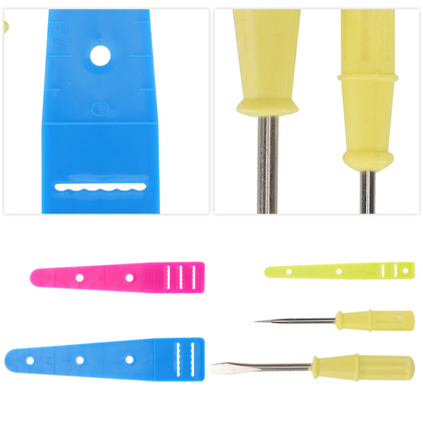 25 stk. åbningsskruetrækkersæt båndtråder Symaskinereparation Håndlavet værktøj Stål + plastik