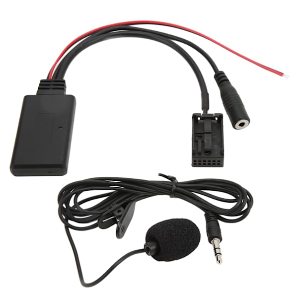 Bluetooth 5.0 Aux Lydkabel Adapter Mikrofon Håndfri Erstatning for Mondeo Focus 6000 CD Stereo