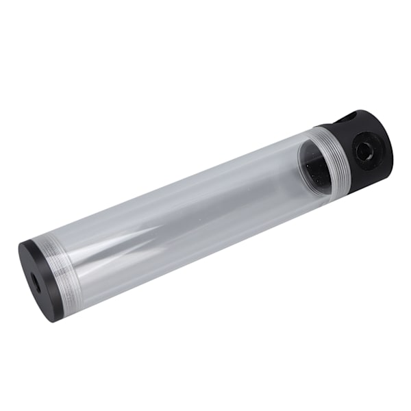 240mm Reservoir Vandkøling Cylindrisk 4 Huller G1/4 Gevind Akryl Vandkølingstank til Computer