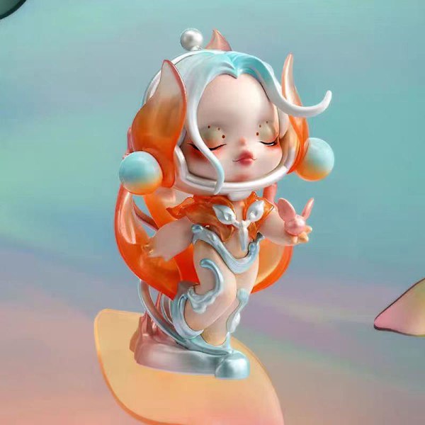 POP MART SKULLPANDA Voice Series Rörlig Docka Blind Box Heminredning Present Set 5