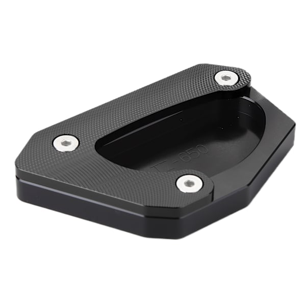 Motorcykel Sidostöd Förlängning Stödplatta Aluminiumlegering Ersättning för Suzuki V STROM 650XT DL650 2004‑2020 Svart